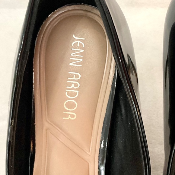 Black JENN ARDOR Patent leather Pointed Toe Dressy High Heels Sz 8 - Picture 8 of 16